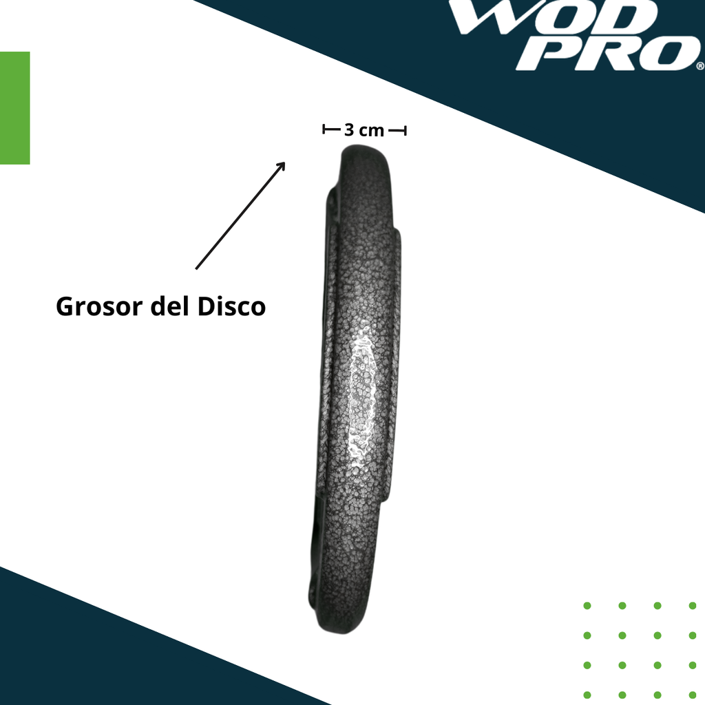 Par de discos de acero 5 kg Wod Pro