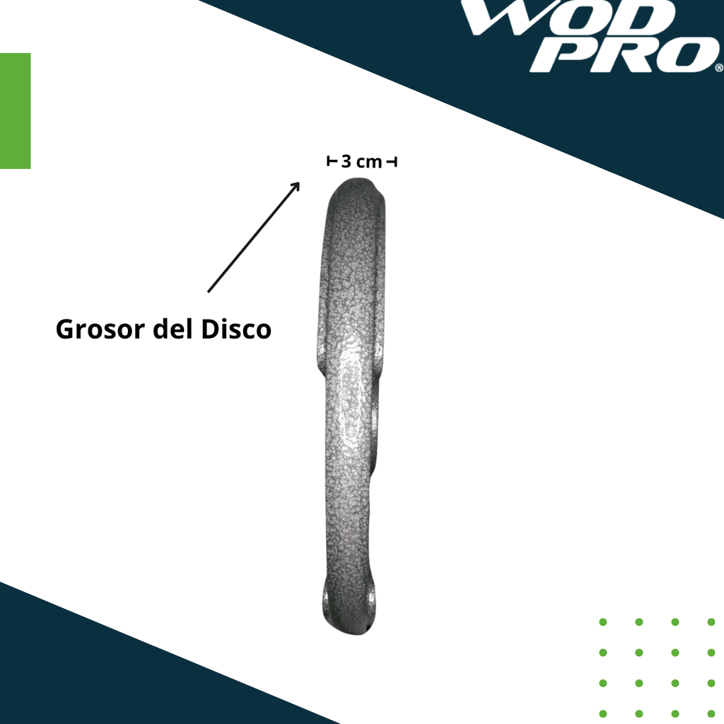 Par de discos de acero 15 kg Wod Pro