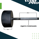 Barra recta con peso integrado 40 kg