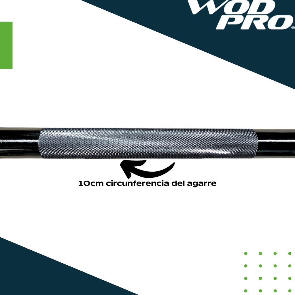 Barra recta con peso integrado 40 kg