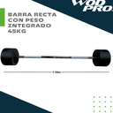Barra recta con peso integrado 45 kg