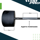 Barra recta con peso integrado 45 kg