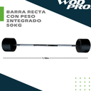 Barra recta con peso integrado 50 kg