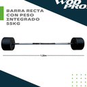 Barra recta con peso integrado 55 kg