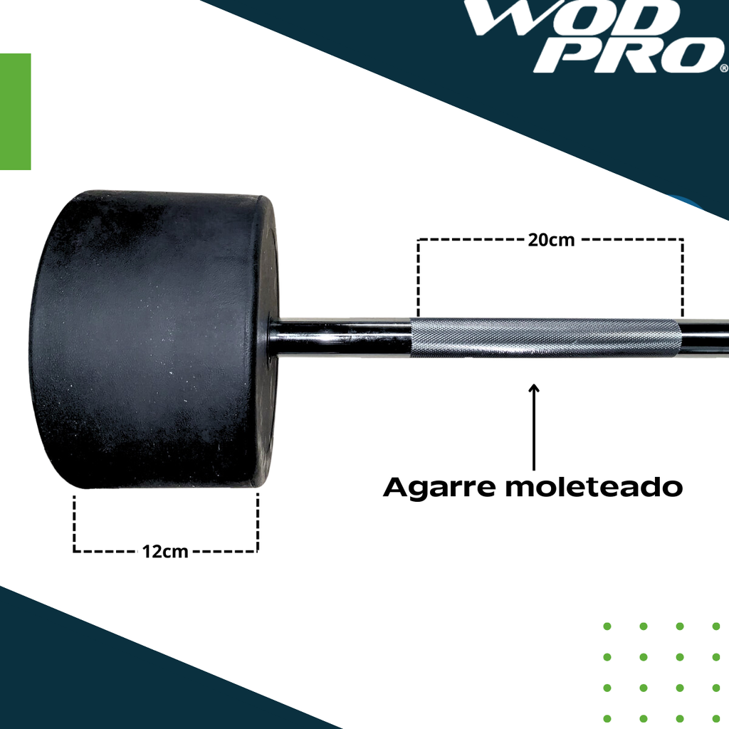 Barra recta con peso integrado 60 kg