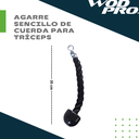 Agarre sencillo de cuerda para tríceps Wod Pro