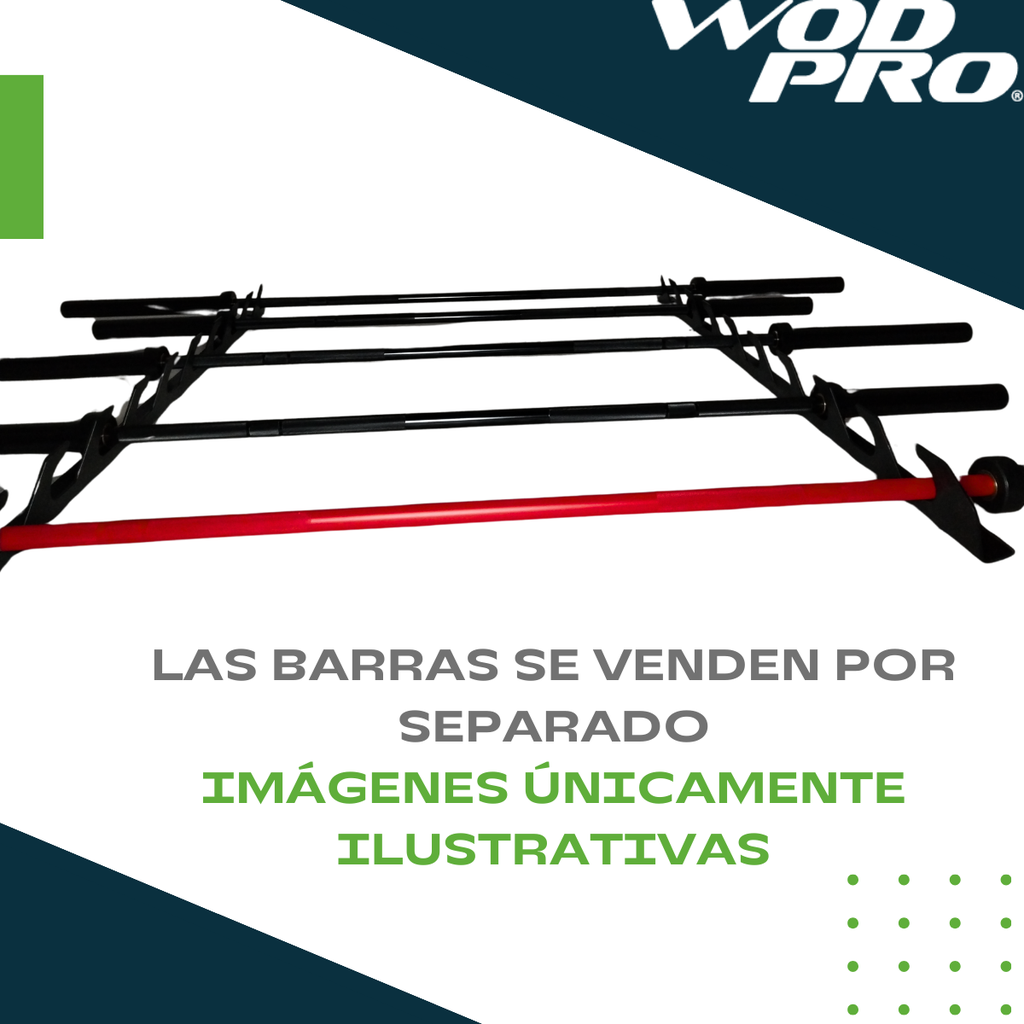 Rack de pared para barra olímpicas Wod Pro