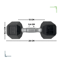 Par de mancuernas hexagonales 12 Libras Wod Pro