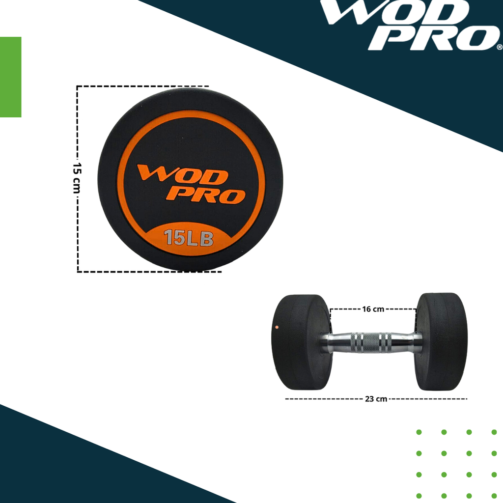 Set de mancuernas redondas 550 libras Wod Pro