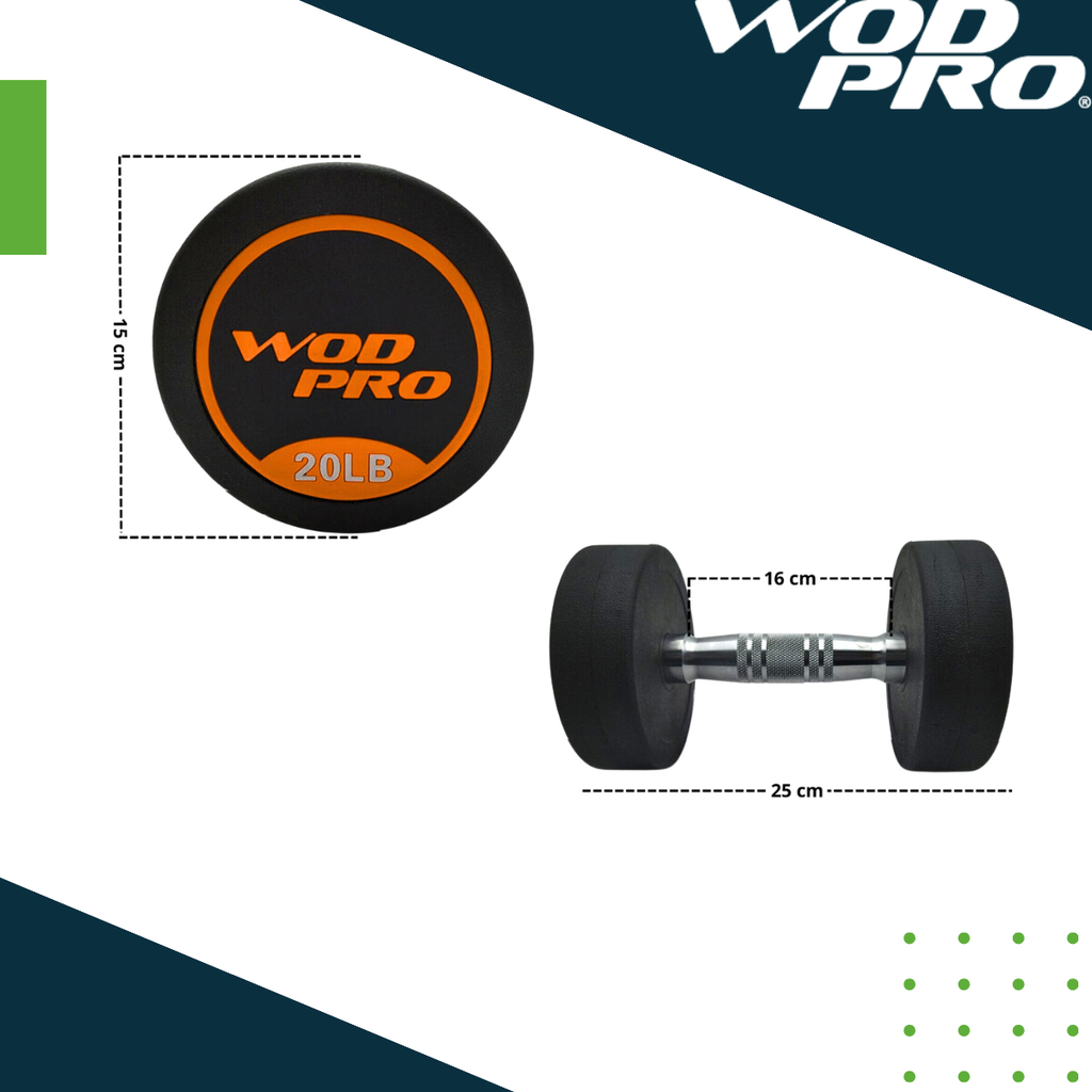 Set de mancuernas redondas 550 libras Wod Pro