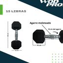 ​Set 550 libras de mancuernas hexagonales de 5 a 50 libras Wod Pro