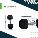 ​Set 550 libras de mancuernas hexagonales de 5 a 50 libras Wod Pro