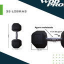 ​Set 550 libras de mancuernas hexagonales de 5 a 50 libras Wod Pro