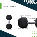 ​Set 550 libras de mancuernas hexagonales de 5 a 50 libras Wod Pro