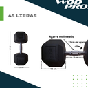 ​Set 550 libras de mancuernas hexagonales de 5 a 50 libras Wod Pro