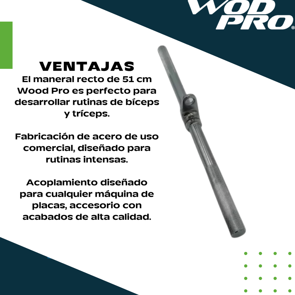 ​Maneral Recto para tríceps 020 Wod Pro