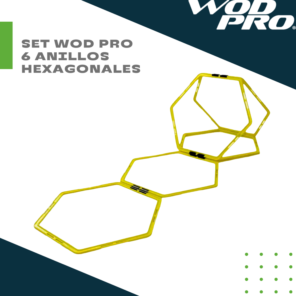 ​​​Set Wod Pro 6 Anillos Hexagonales