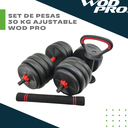 Set de pesas 30 kg ajustable Wod Pro