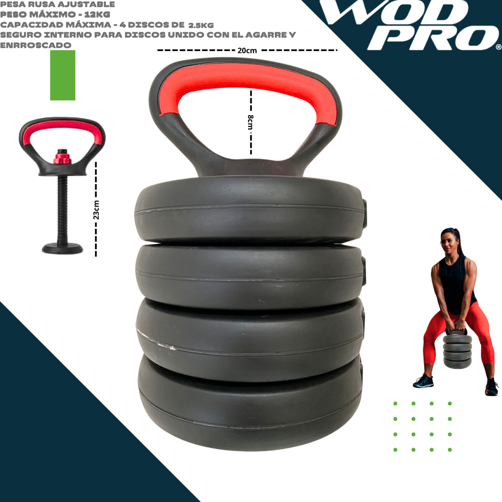 Set de pesas 30 kg ajustable Wod Pro