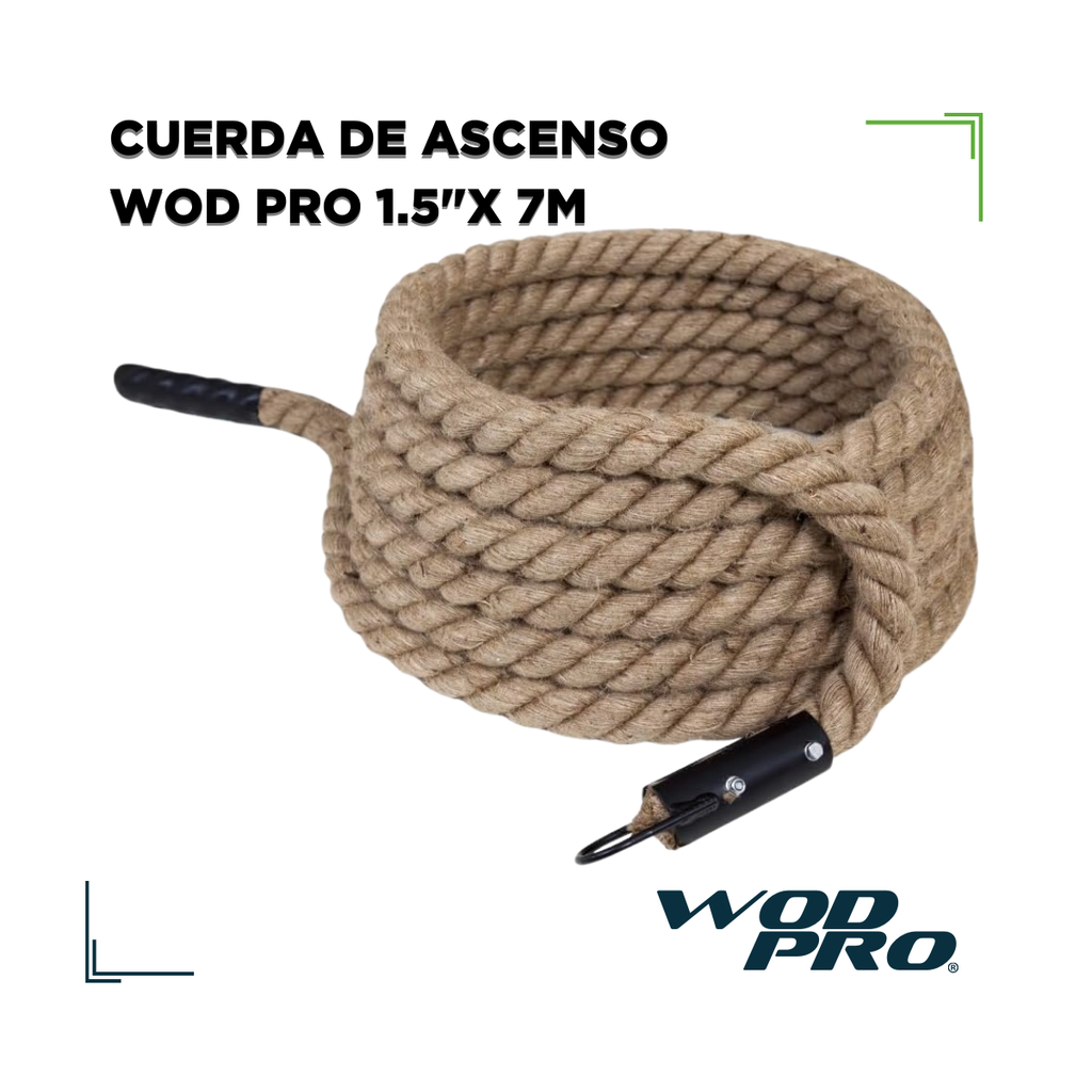 ​​​Cuerda de ascenso 1.5"x 7 mts Wod Pro