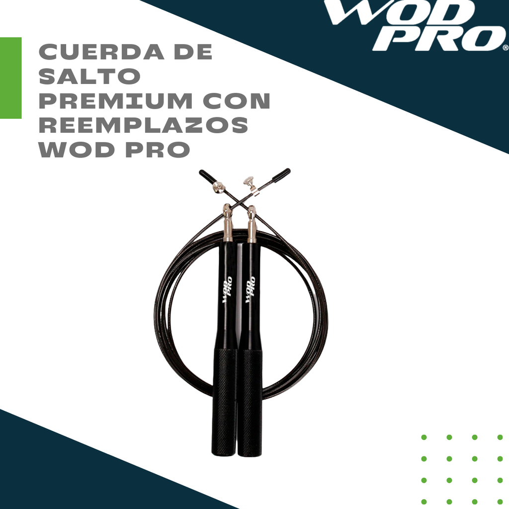 ​​​Cuerda de salto premium con reemplazos Wod Pro