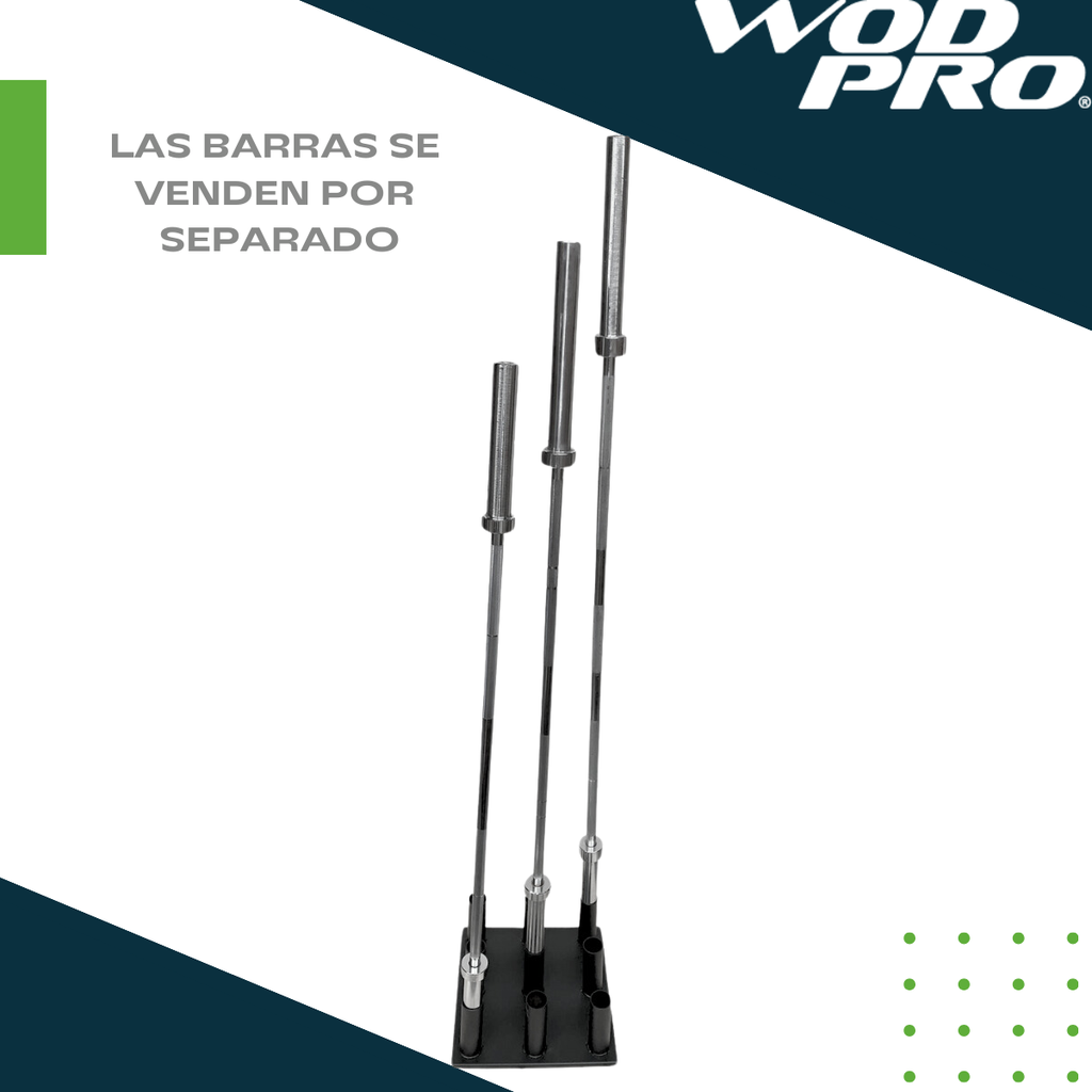 Rack de piso para 9 barras olímpicas Wod Pro