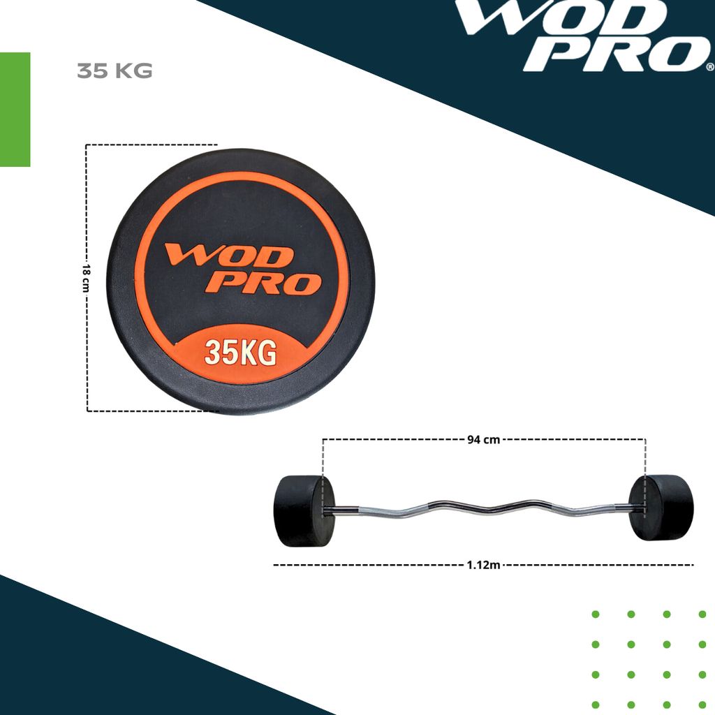 ​Set de 385 kg barras Z con peso integrado Wod Pro