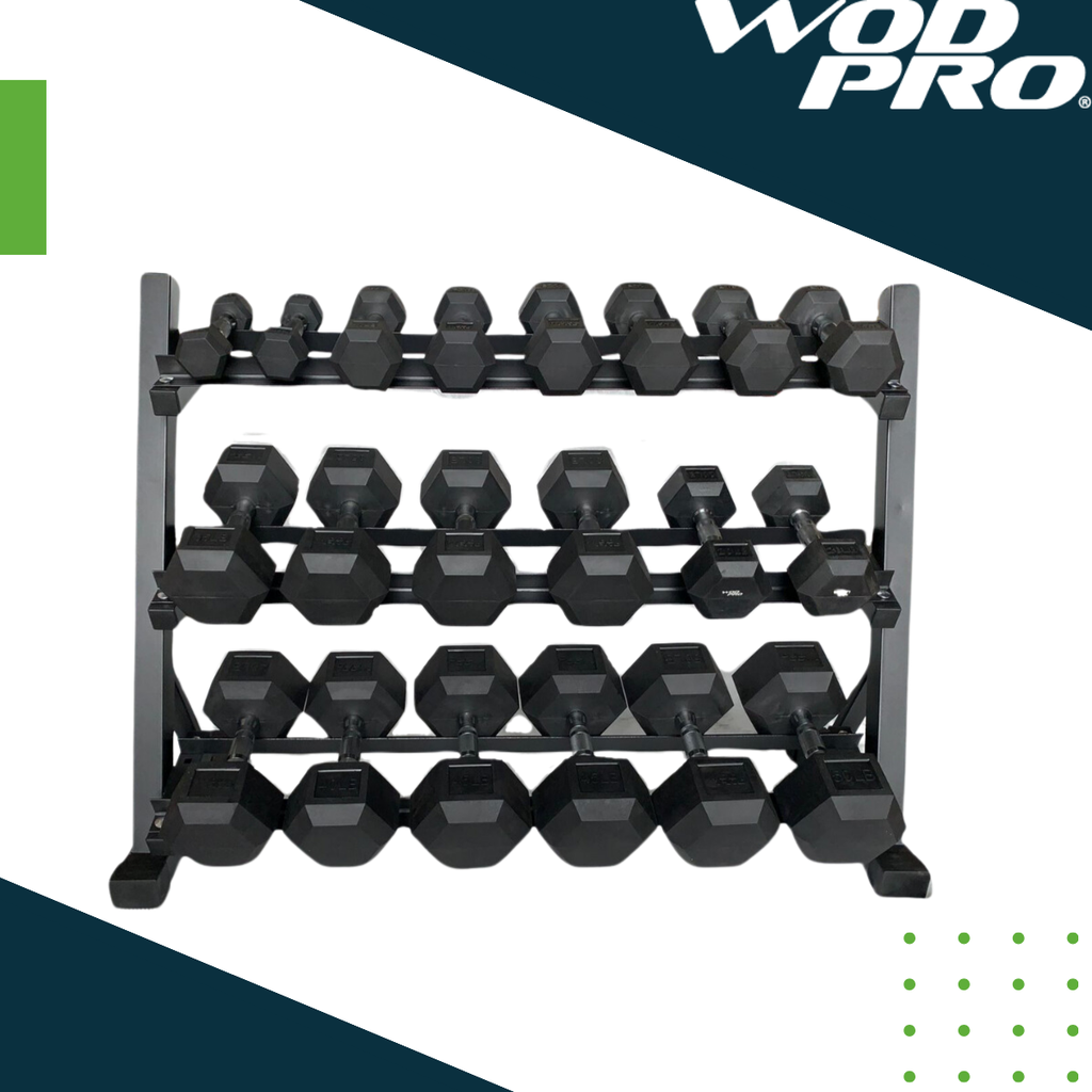 Rack para mancuernas 3 niveles para 10 pares Wod Pro