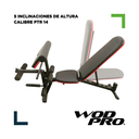 Banca multiposición con soporte para bíceps y pierna Wod Pro
