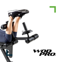 Banca multiposición con soporte para bíceps y pierna Wod Pro