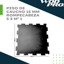 Piso de caucho 15 mm rompecabezas 3 m²