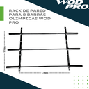 Rack de pared para 8 barras olímpicas Wod Pro