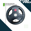Par de discos estándar 1" 5 kg recubiertos Wod Pro