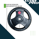 Par de discos estándar 1" 15 kg recubiertos Wod Pro
