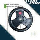 Par de discos estándar 1" 20 kg recubiertos Wod Pro