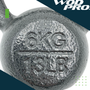 Pesa rusa 6 kg acero gris Wod Pro