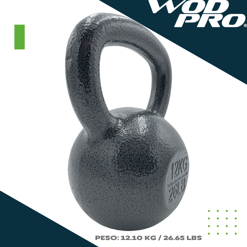 Pesa rusa 12 kg acero gris Wod Pro