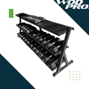 Rack para mancuernas de 5 a 80 libras 16 pares Wod Pro