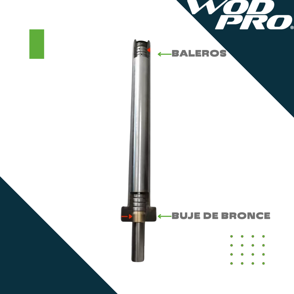 ​Barra 1.5 mts aprendizaje 13.5 kg Wod Pro