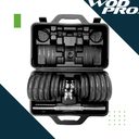 Set de mancuernas de 30kg discos con manerales y estuche Wod Pro
