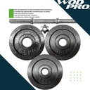 Set de mancuernas de 30kg discos con manerales y estuche Wod Pro