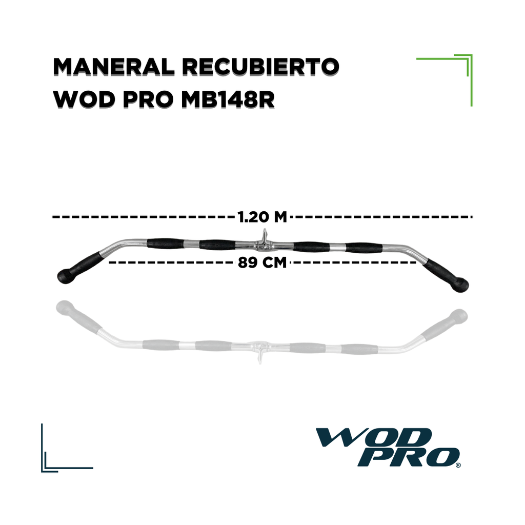 Maneral para pecho y espalda recubierto MB148R Wod Pro