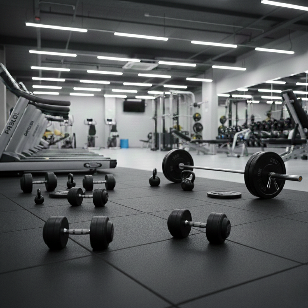 Piso de caucho 15 mm de 1 m²