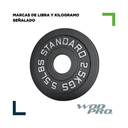 Par de discos de acero negro 2.5 kg Wod Pro