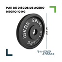 Par de discos de acero negro 10 kg Wod Pro