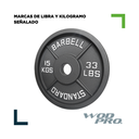 Par de discos de acero negro 15 kg Wod Pro
