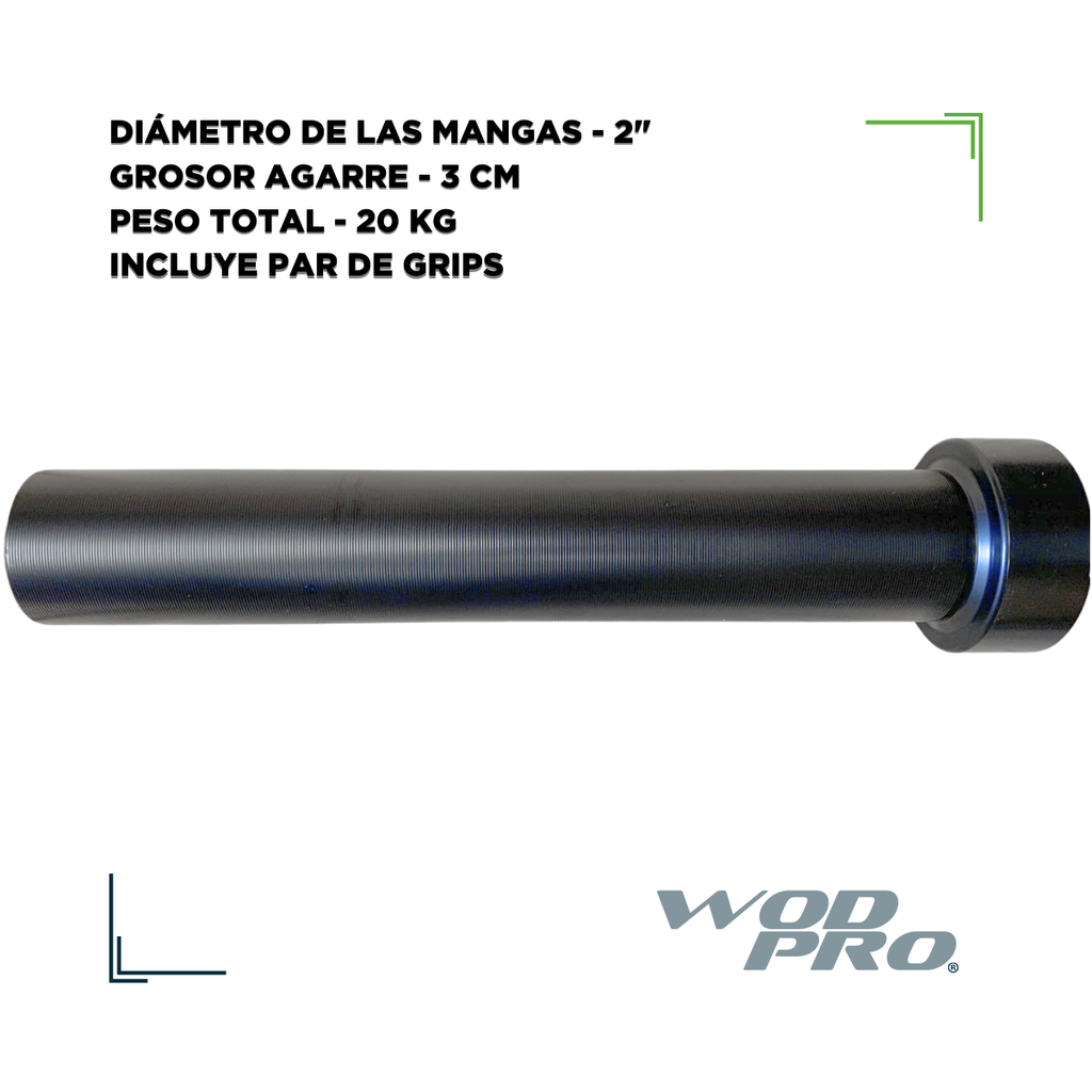 Barra Olímpica Sellada IronFit 20 kg 2.2m 1000 lb