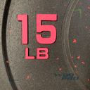 Par de Discos Bumper High Temp IronFit de 15 Lbs