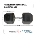 Par de Mancuernas Hexagonales IronFit 80 Lbs