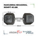 Par de Mancuernas Hexagonales IronFit 45 Lbs